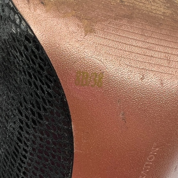 BCBGeneration Black BG-Parade Platform Embossed Snakeskin Heels Size 8 Women's - Picture 4 of 8